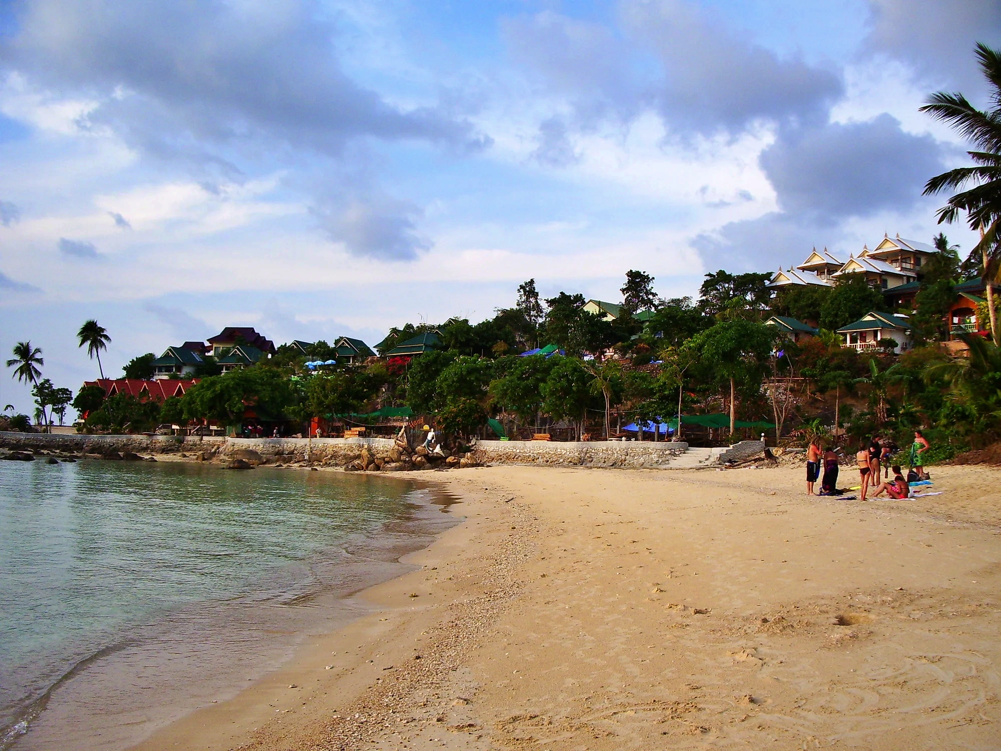 Haad Son stranden söder om resorten