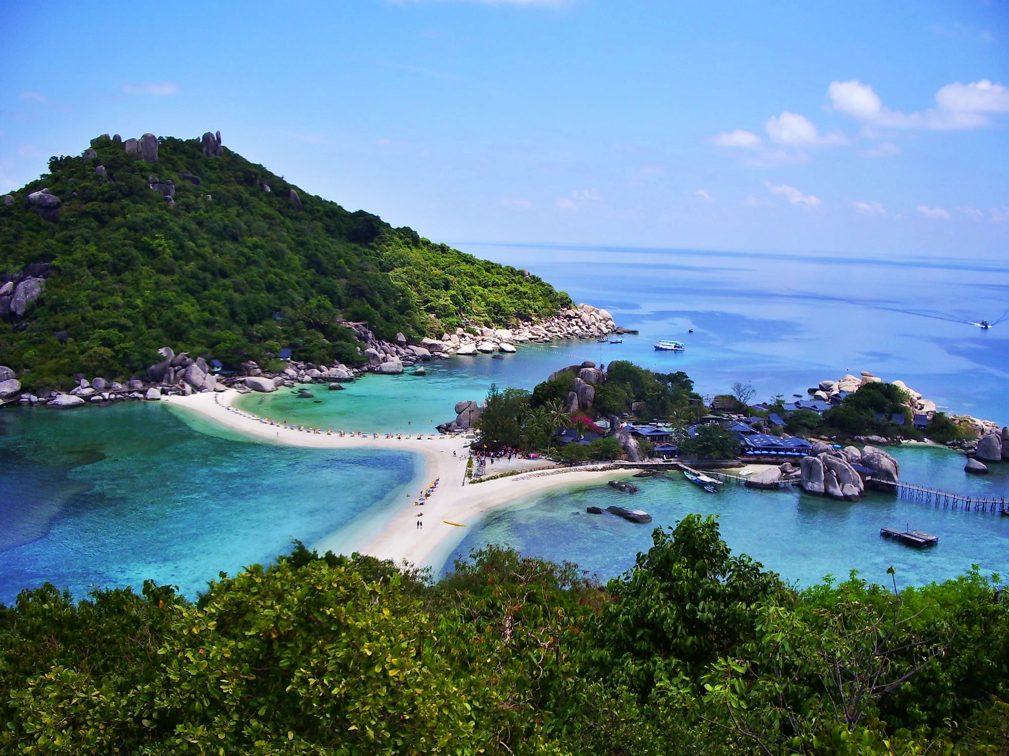 Klassisk bild över treöarna, Koh Nang Yuan
