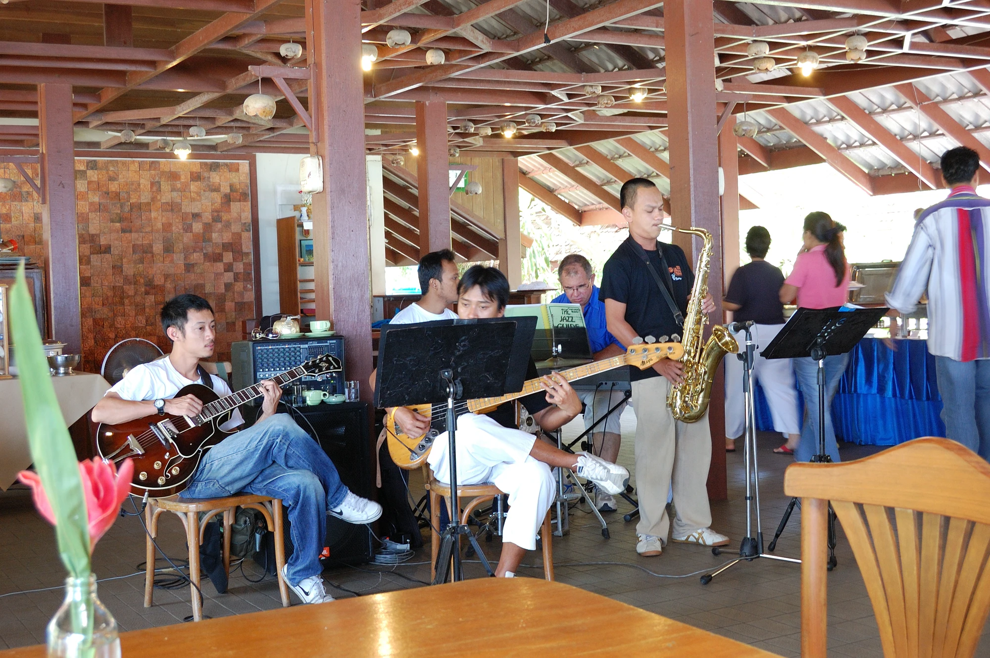 Jazzbandet som spelade på Resorten