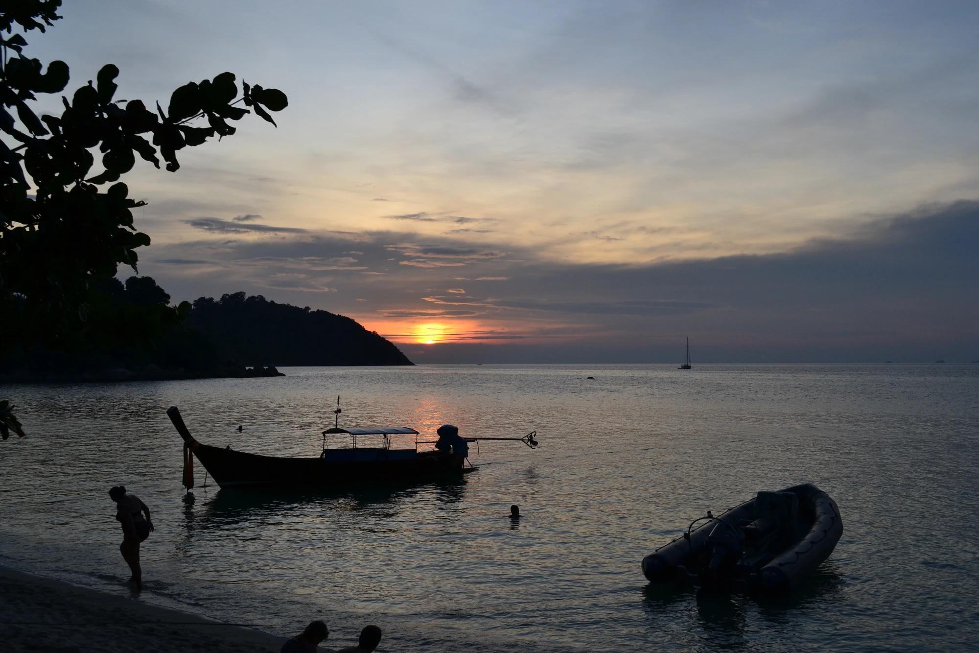 Kvällsbild från Pattaya beach