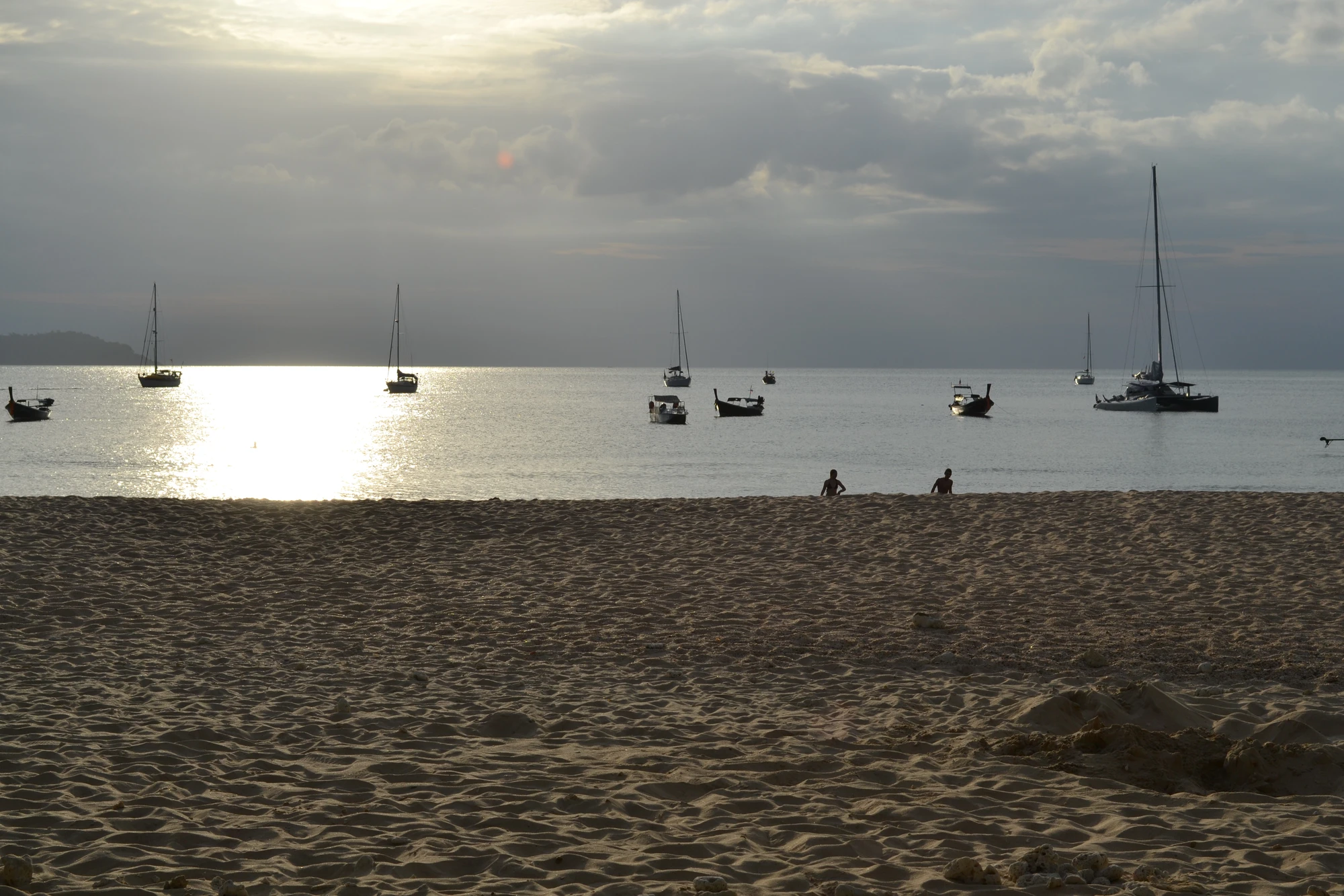 Kvällsbild från stranden Kvällsbild från stranden