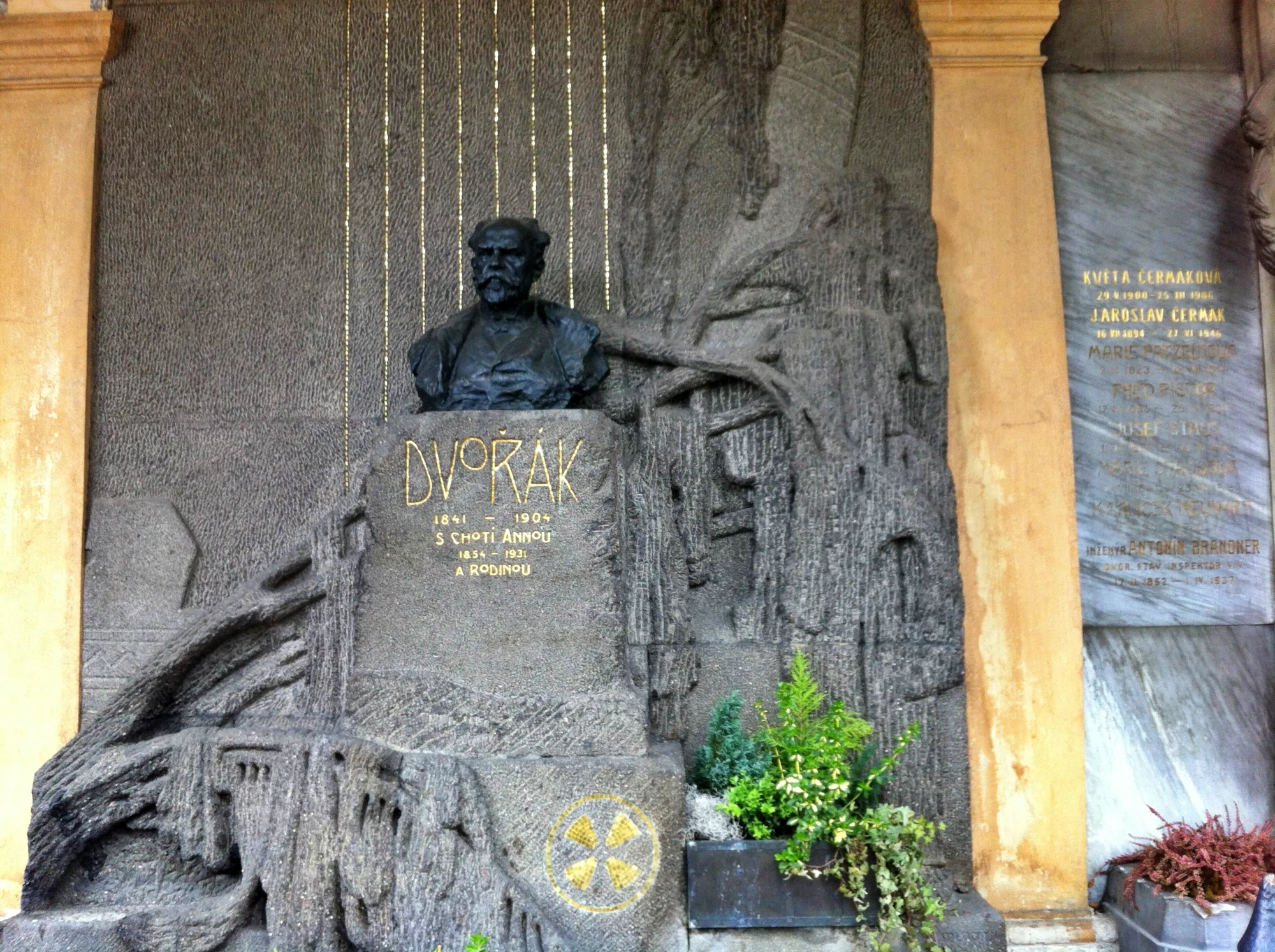 Vyšehrad Kyrkogården, Dvoraks grav