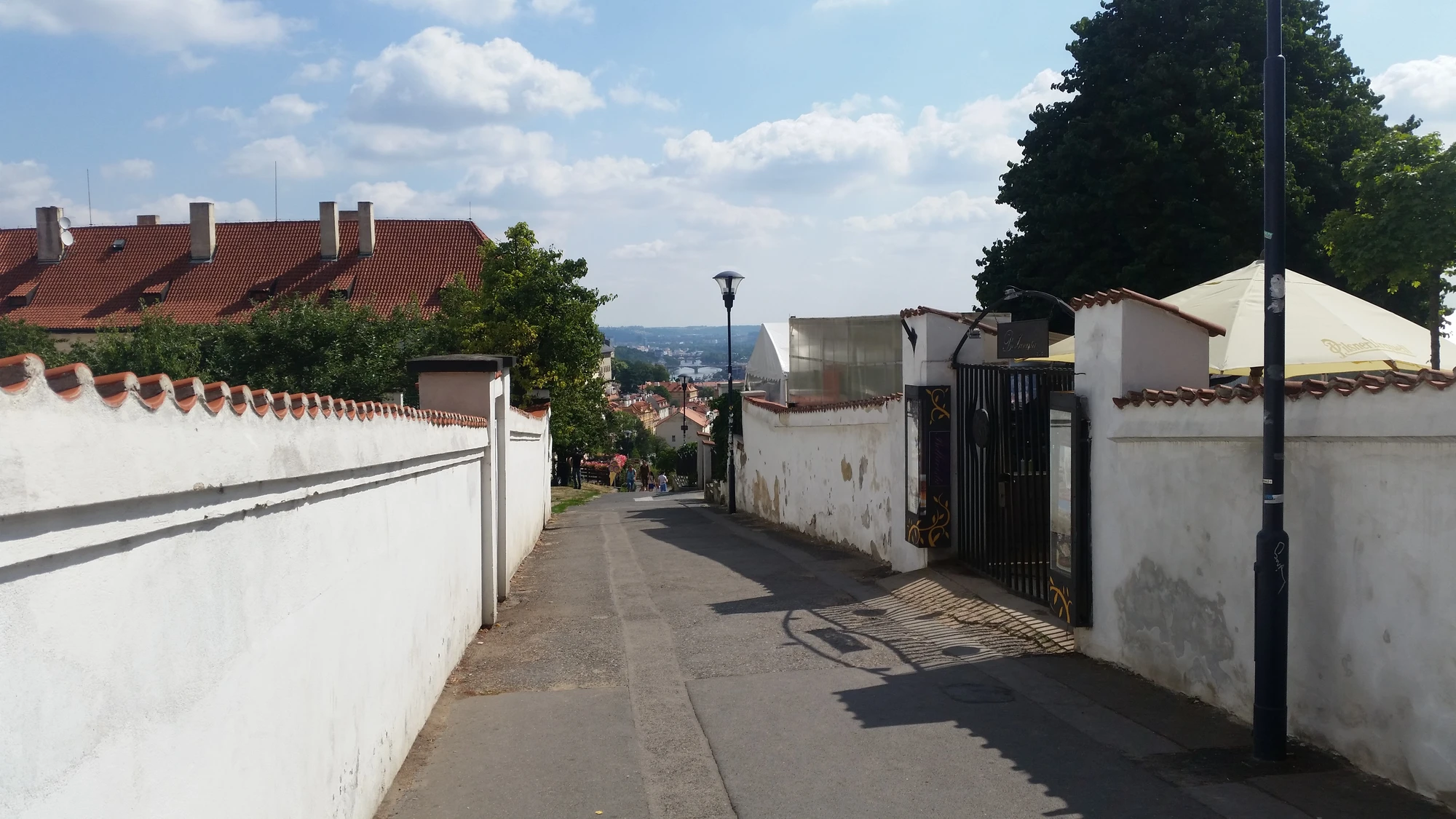 Vy från den västra delen av Prag, vid Strahov klostret