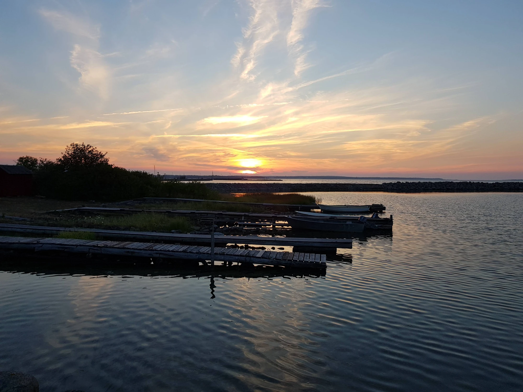 Fin solnedgång i närheten av Fårösund