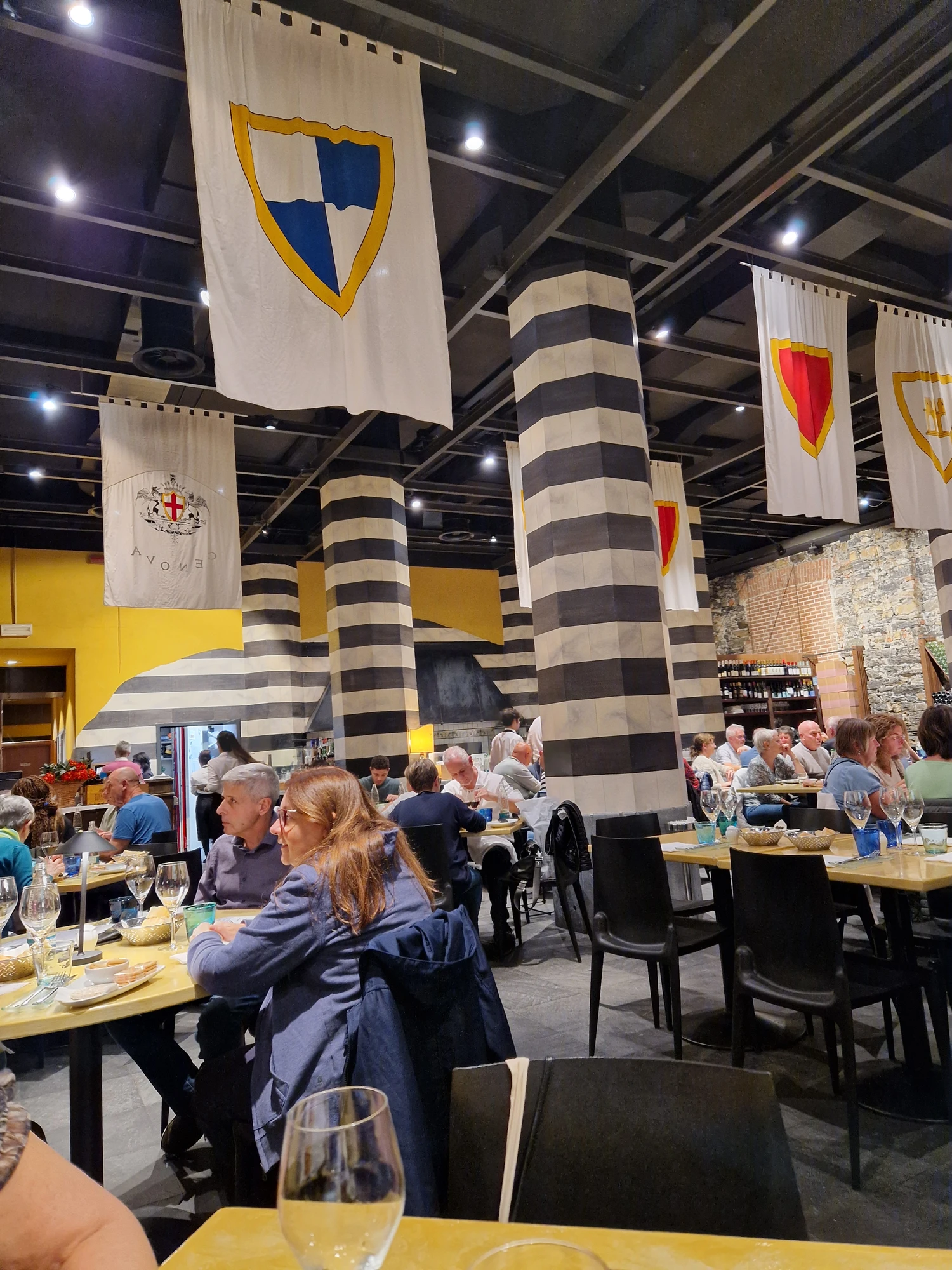 Tre Merli restaurang Genua